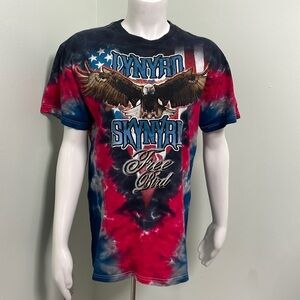 Lynard Skynard Free Bird Tie-Dye Rock Band T Shirt